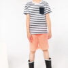 Photo 4 T-shirt rayé marin avec poche manches courtes enfant