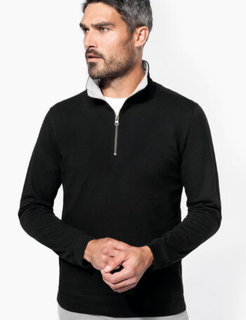 Photo 1 Trucker > sweat-shirt piqué col zippé homme