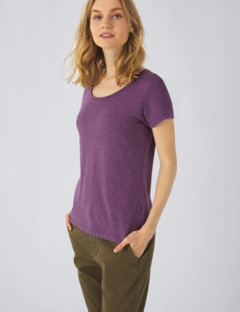 Photo 1 T-shirt Triblend col rond Femme