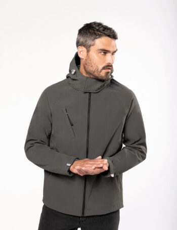 Photo 1 Veste softshell à capuche amovible homme