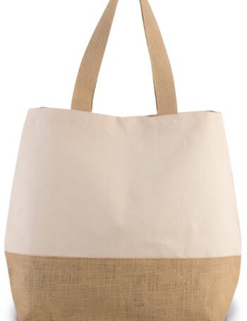 Photo 1 Sac shopping en toiles de coton & jute