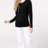 Photo 6 T-shirt col rond manches longues femme