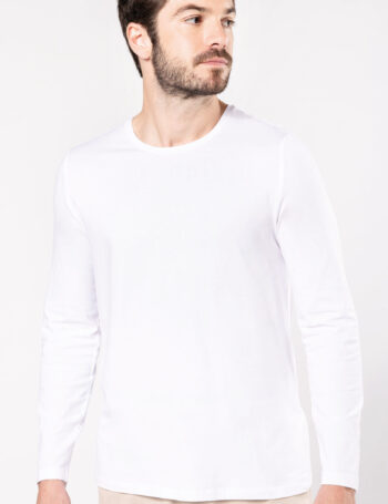 Photo 1 T-shirt col rond manches longues homme