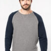 Photo 1 Sweat-shirt Bio bicolore col rond manches raglan homme