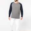 Photo 3 Sweat-shirt Bio bicolore col rond manches raglan homme