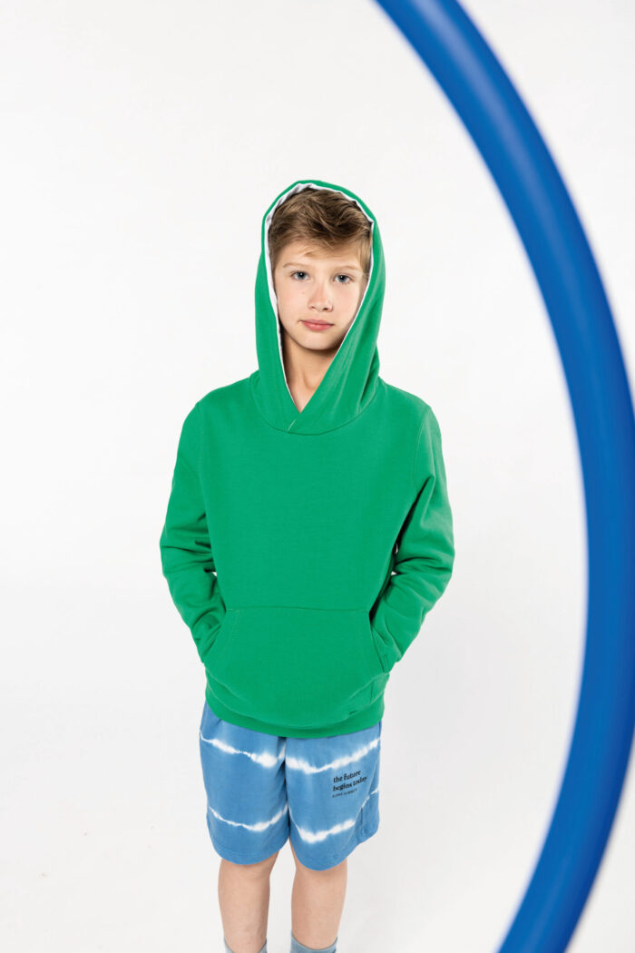 Photo 7 Sweat-shirt capuche contrastée enfant