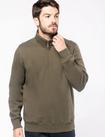 Photo 1 Sweat-shirt col zippé homme