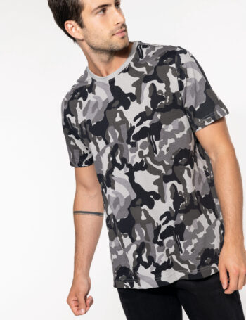 Photo 1 T-shirt camo manches courtes homme