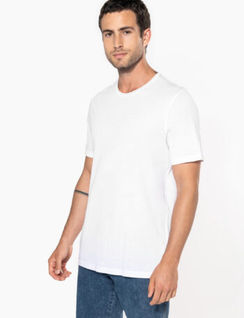 Photo 1 T-shirt Bio col à bords francs manches courtes homme