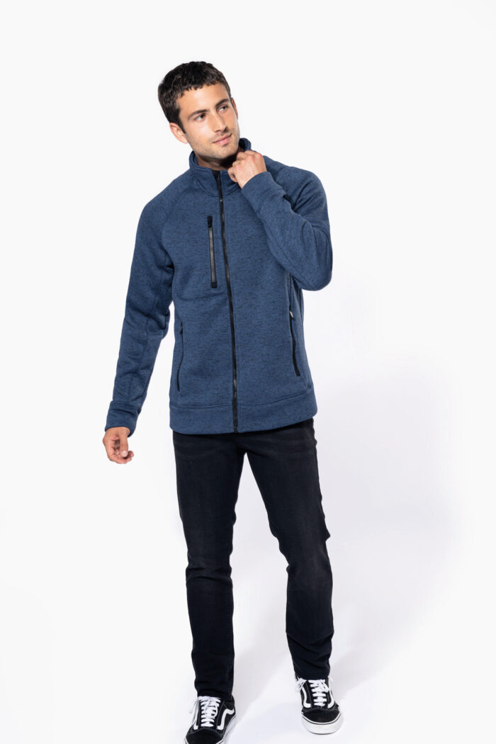 Photo 4 Veste zippée chinée homme