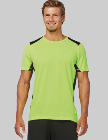 Photo 1 T-shirt de sport bicolore unisexe