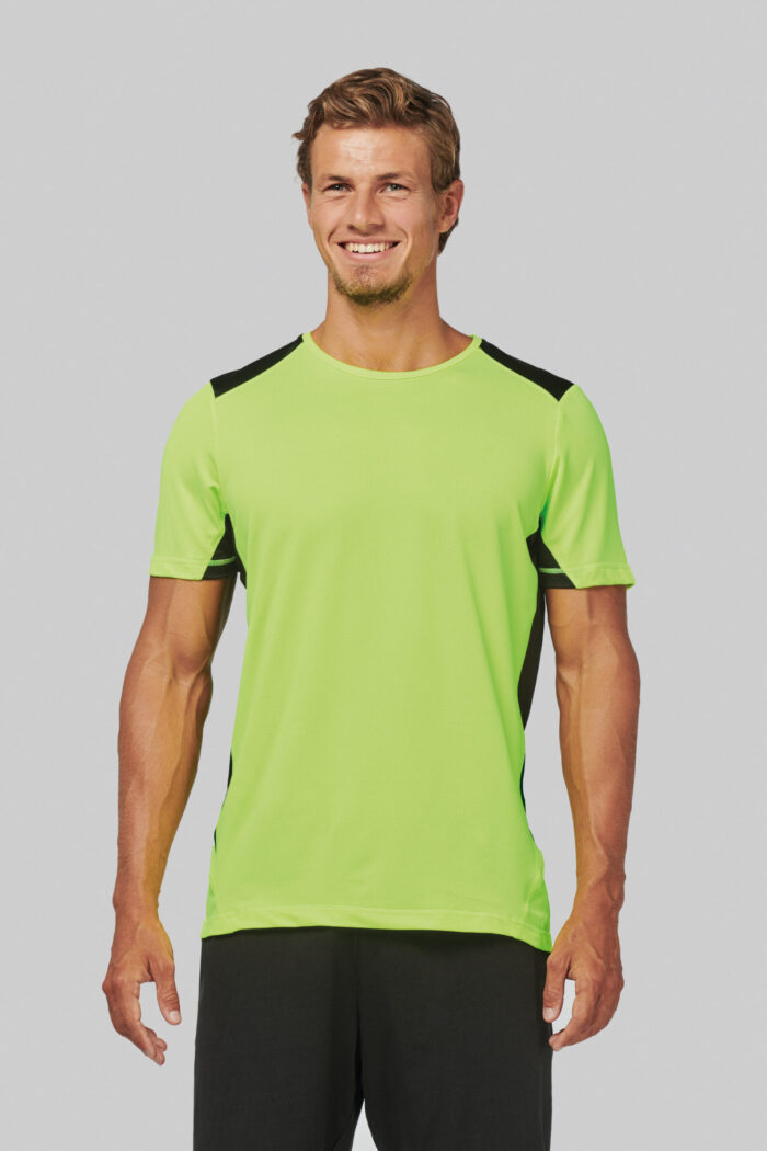 Photo 1 T-shirt de sport bicolore unisexe