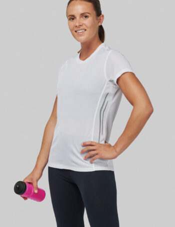 Photo 1 T-shirt de sport bi-matière manches courtes femme