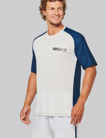 Photo 1 T-shirt de padel bicolore à manches raglan homme