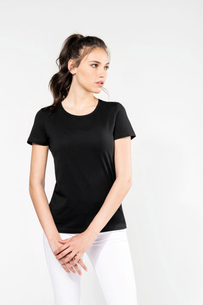 Photo 3 T-shirt Supima® col rond manches courtes femme