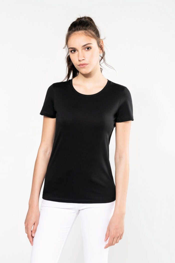 Photo 1 T-shirt Supima® col rond manches courtes femme