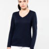 Photo 3 T-shirt Supima® col V manches longues femme