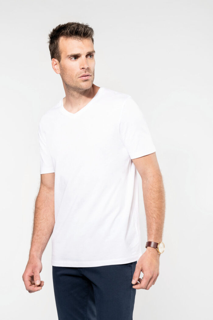 Photo 3 T-shirt Supima® col V manches courtes homme