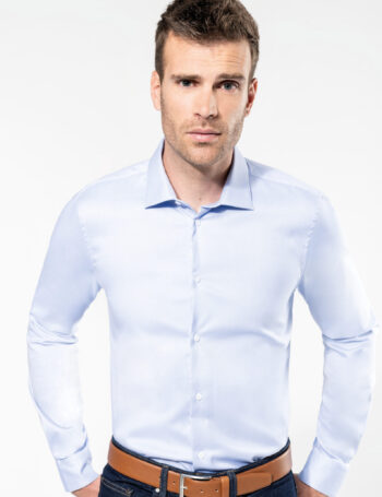 Photo 1 Chemise Oxford pinpoint manches longues homme