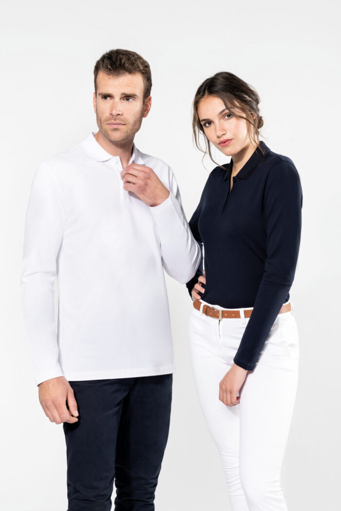 Photo 8 Polo Supima® manches longues homme