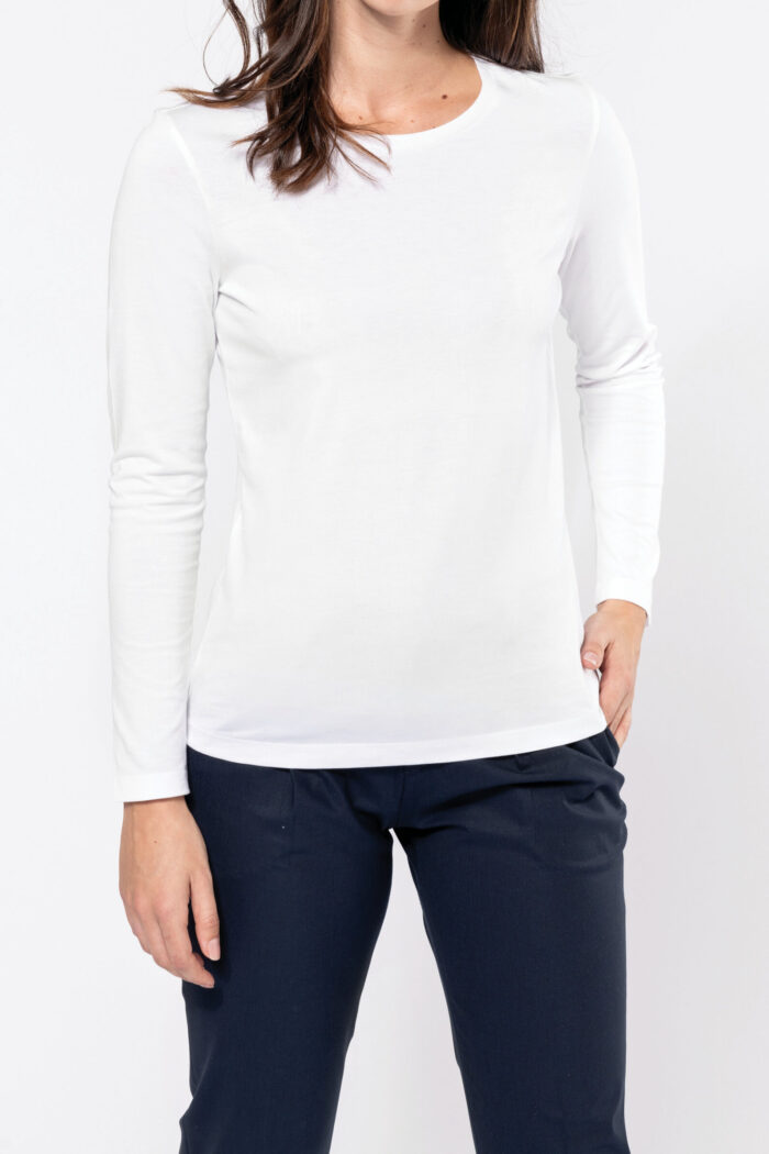 Photo 7 T-shirt Supima® col rond manches longues femme