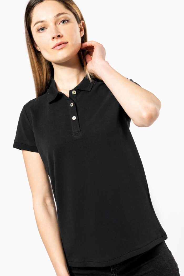 Photo 3 Polo Supima® manches courtes femme