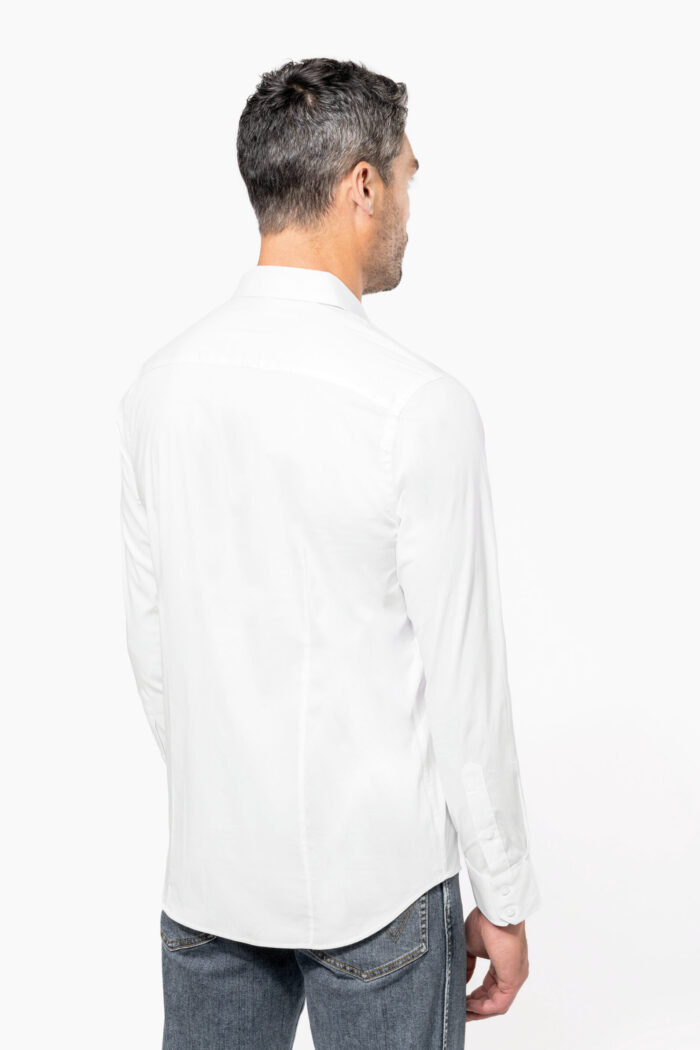 Photo 2 Chemise coton / élasthanne manches longues homme